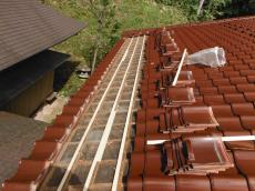 棟軽量化　漆喰　屋根修理