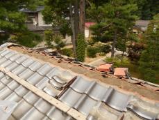 愛知県の屋根工事　板金修理　蔵の葺き替え