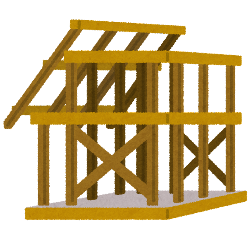 屋根の構造　垂木　屋根リフォーム　家